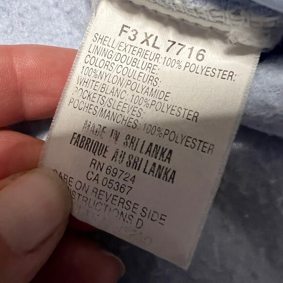 Columbia Coat Womens XL 3 in 1 Interchange Winter Jacket Off White Blue - Picture 7 of 10